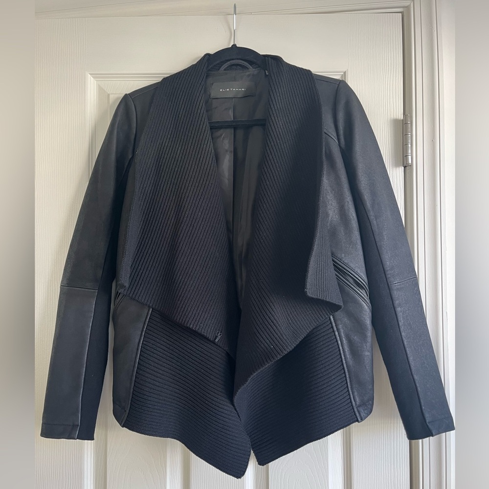 Size Small Elie Tahari leather jacket